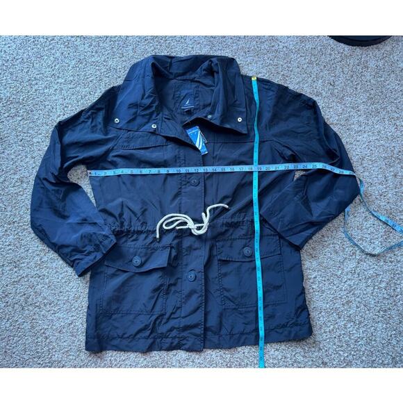 NWT - NAUTICA Lightweight full zip Windbreaker/Raincoat/Jacket, XL, Navy Blue - Picture 4 of 12